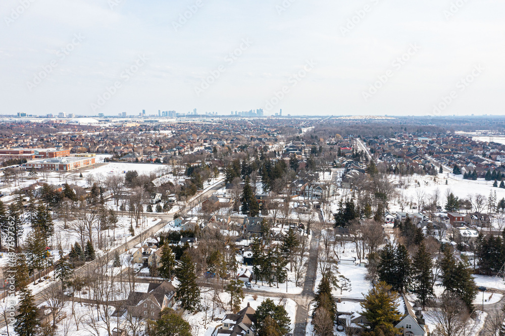 Meadowvale Conservation Area park  in the winter time 