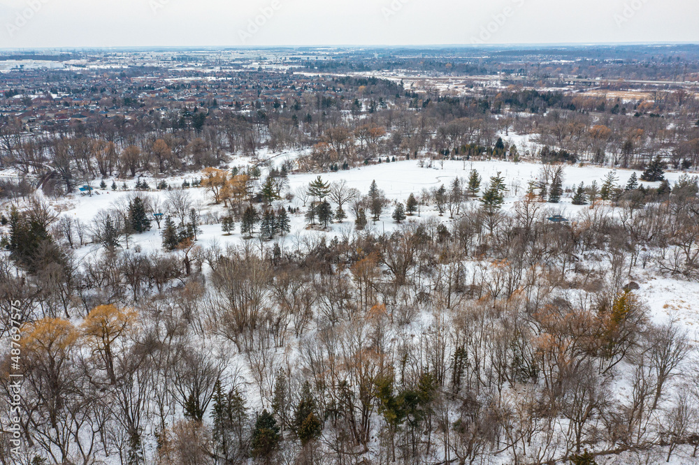 Meadowvale Conservation Area park in the winter time Meadowvale Conservation Area park in the winter time