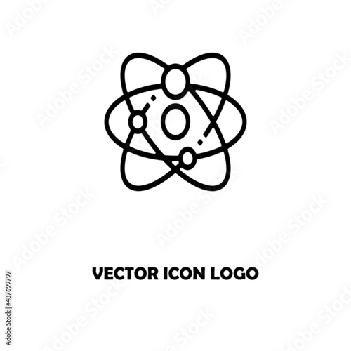 Atom icon vector , atom symbols.