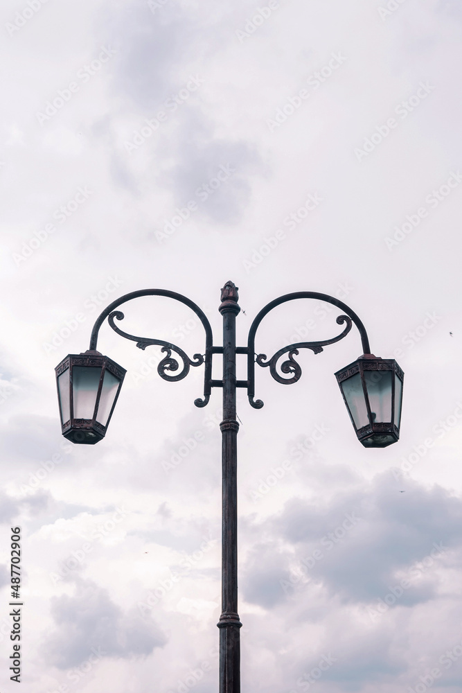 Classic City Lights in One Corner of Magelang City, Indonesia Classic City Lights in One Corner of Magelang City, Indonesia
