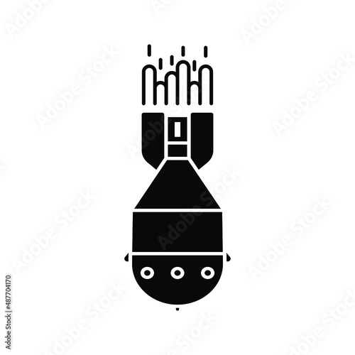 Bomb icon. explosives sign. vector illustration
