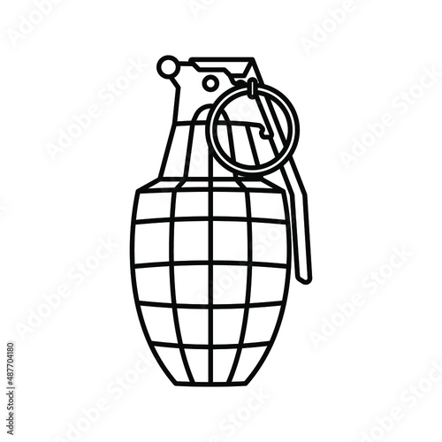 Bomb icon. explosives sign. vector illustration