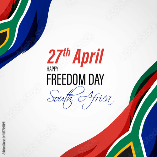 Vector illustration of South Africa Freedom Day