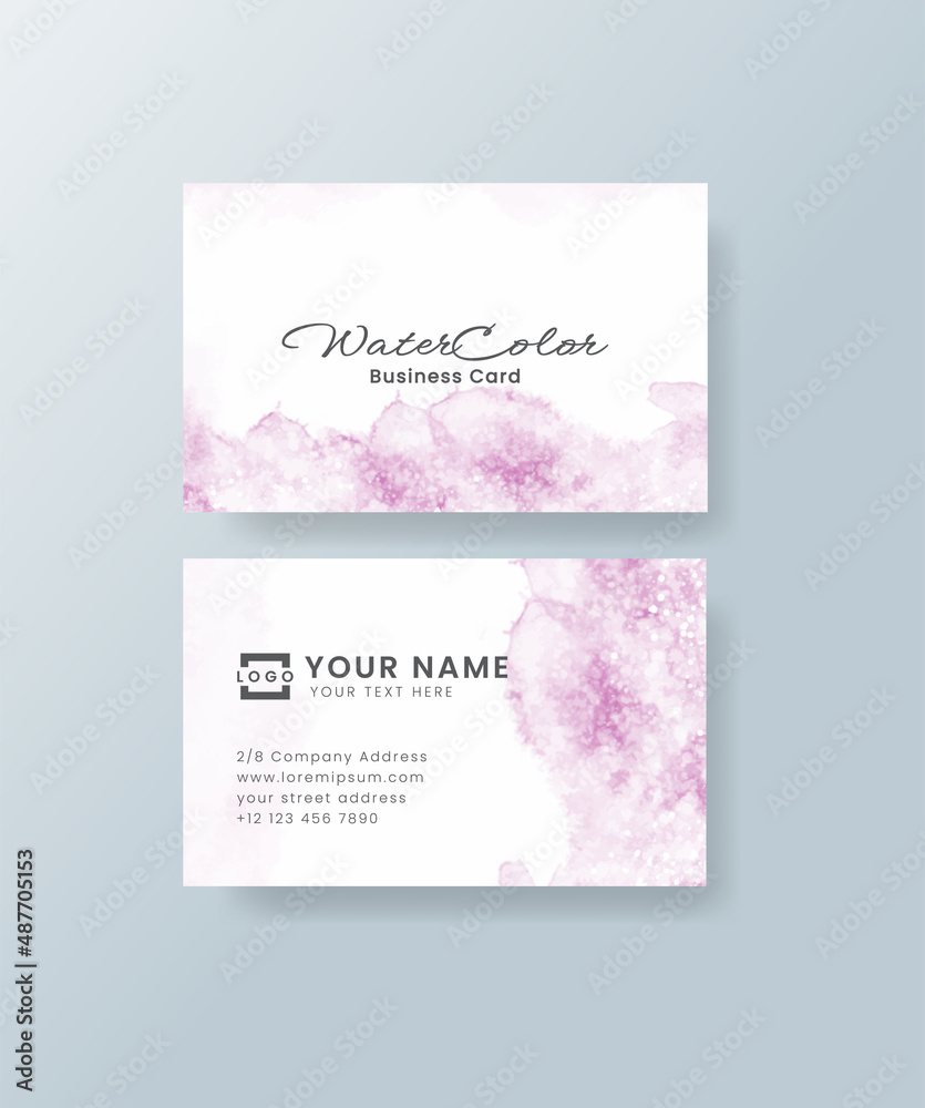 Fototapeta premium Wedding invitation with abstract watercolor background