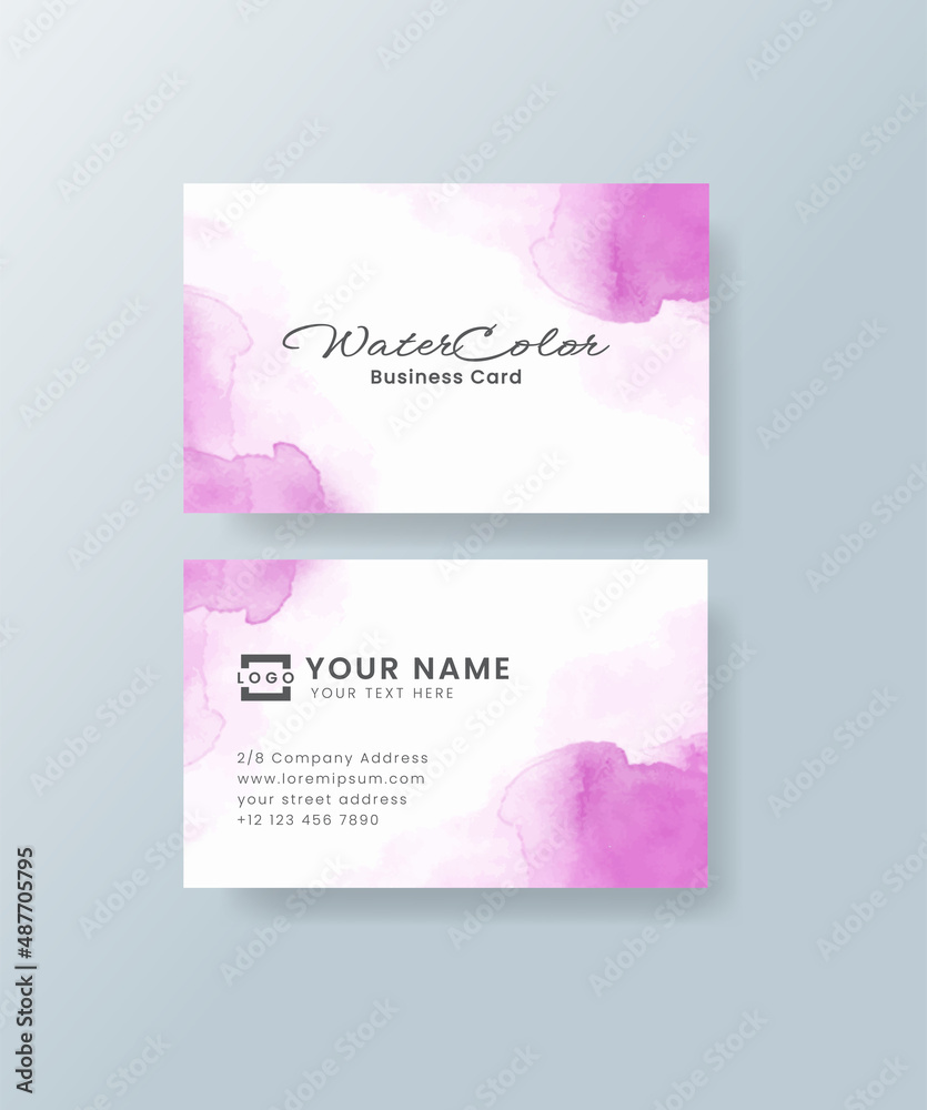 Fototapeta premium Wedding invitation with abstract watercolor background