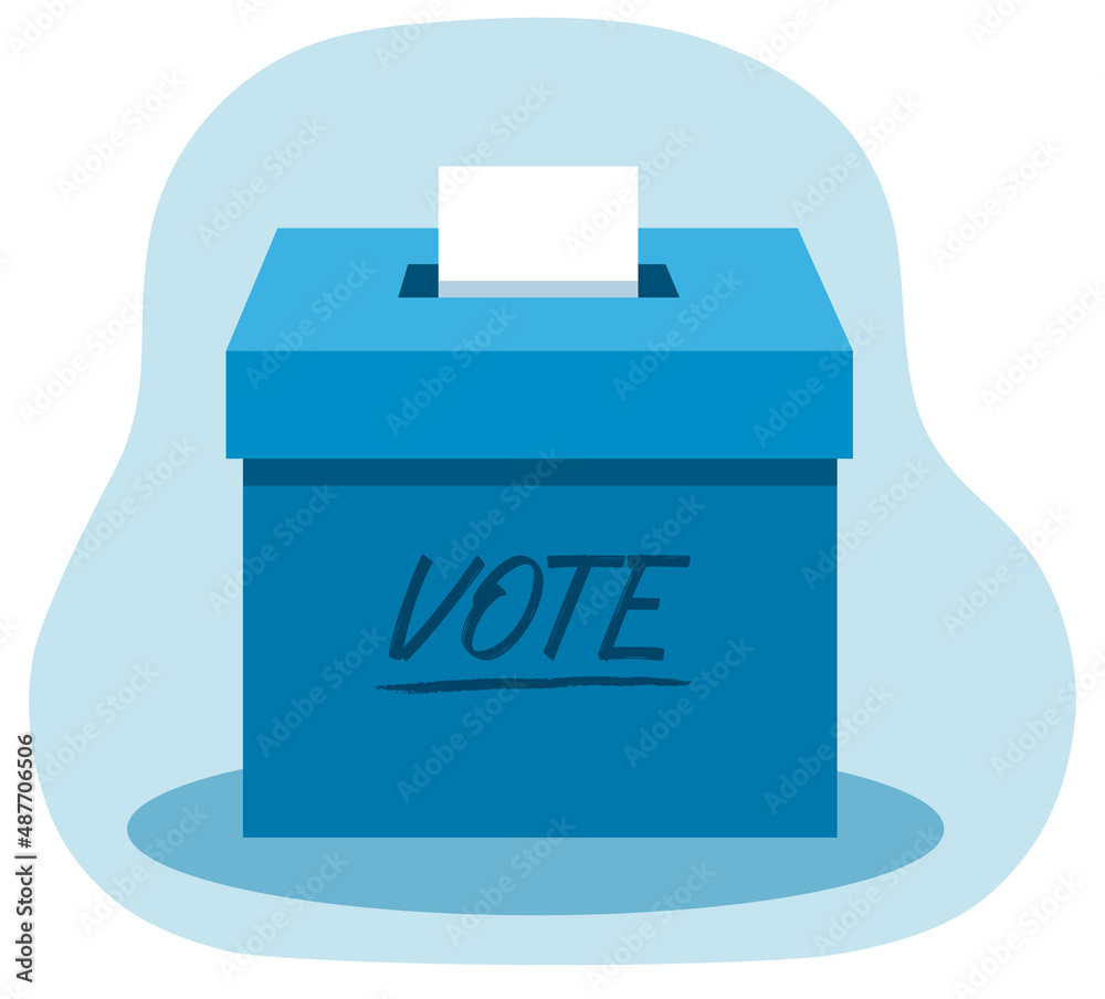 ballot box. Isolated vector illustration ballot box. Isolated vector illustration