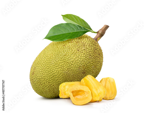 Jackfruit isolated on white background. photo