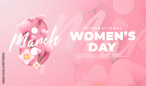 Vászonkép International women's day greeting design