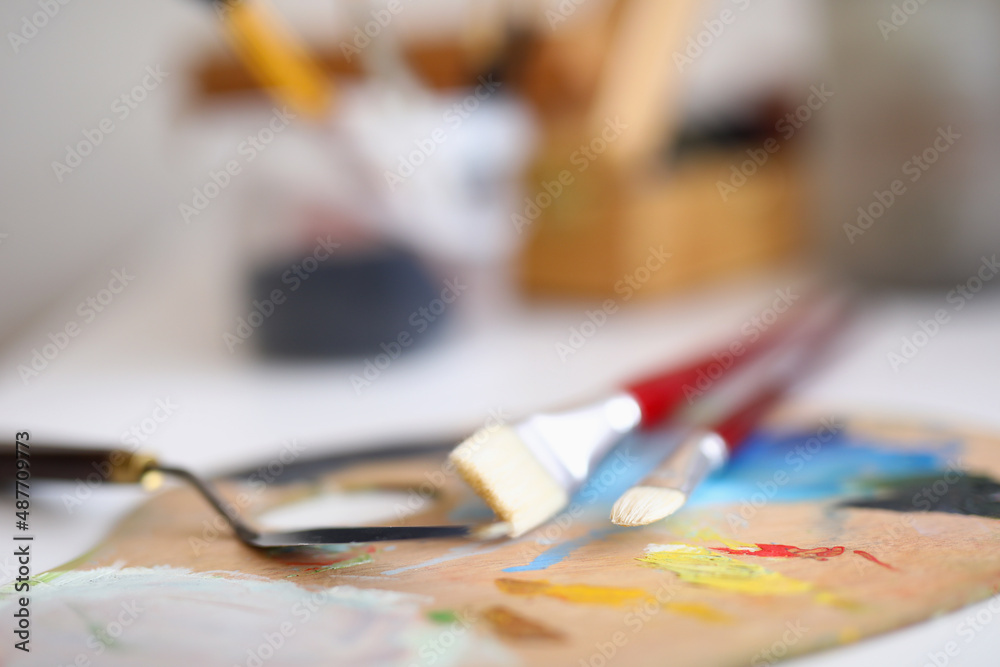 The artists tools are on the drawing palette The artists tools are on the drawing palette