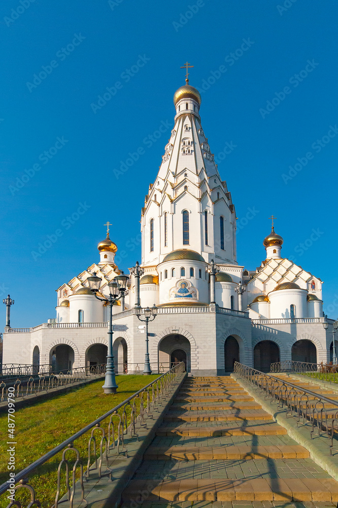 Obraz premium Minsk. Belarus. Minsk Temple-monument in the name of All Saints and in memory of the victims who served to save our Fatherland.