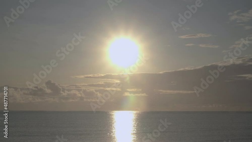 Sun Shining on The Sea.