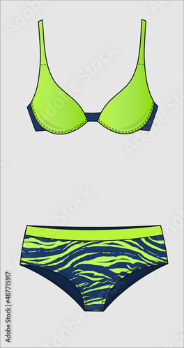COLORED ANIMAL PRINT GYM BRA FOR WOMEN