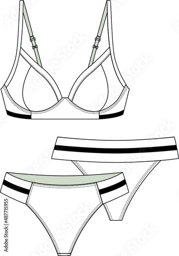 COLORED GYM BRA AND PANTY  FOR WOMEN