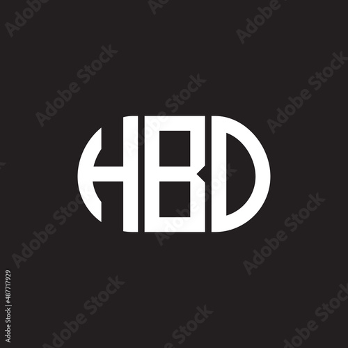 HBO letter logo design on black background. HBO creative initials letter logo concept. HBO letter design. photo