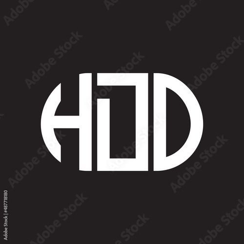 HDO letter logo design on black background. HDO creative initials letter logo concept. HDO letter design.