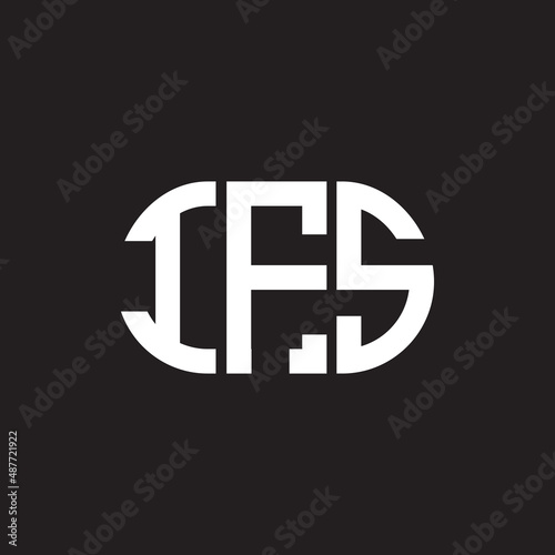 IES letter logo design on black background. IES creative initials letter logo concept. IES letter design. photo