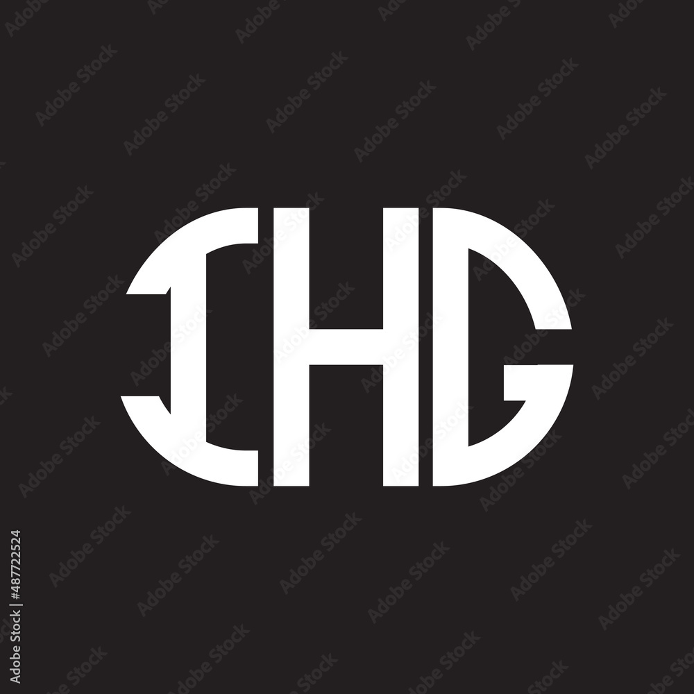IHG letter logo design on black background. IHG creative initials letter logo concept. IHG letter design. IHG letter logo design on black background. IHG creative initials letter logo concept. IHG letter design.
