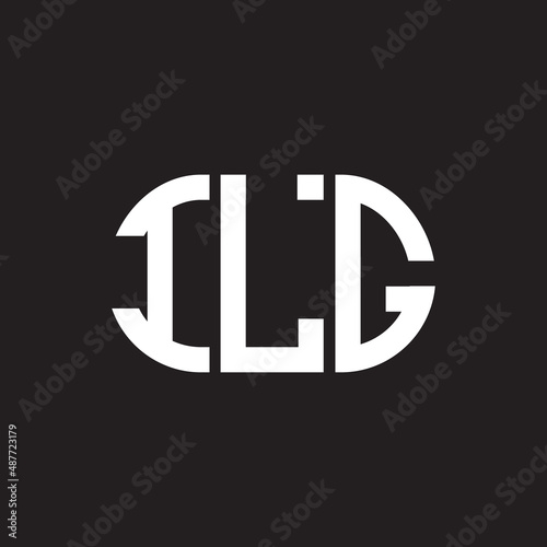 ILG letter logo design on black background. ILG creative initials letter logo concept. ILG letter design.