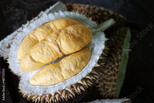 Tropical golden durian fruit