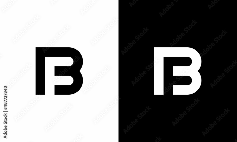 Letter FB / BF logo. Icon design. Template elements. Geometric abstract logos Letter FB / BF logo. Icon design. Template elements. Geometric abstract logos