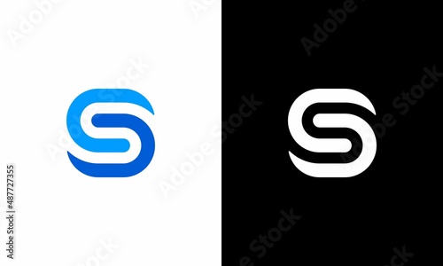Initial Letter S Lettermark Logo Vector Design