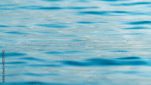 Blurred waves on a water surface