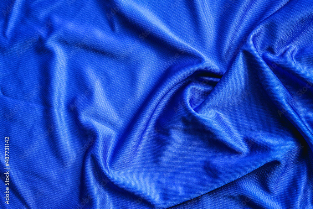 Obraz premium Blue cloth texture can be use as background