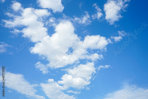 Blue sky with clouds can be use as background 