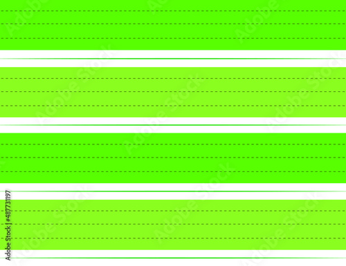 Forest green transverse rectangles alternate green on a white background. And you can use it on Saint Patrick’s Day. It is a seamless vector pattern work.