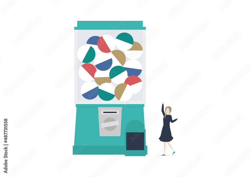 外国人旅行者に人気の日本のカプセルトイ なイラスト素材 Stock Vector Adobe Stock