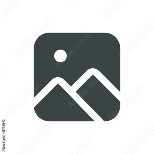 Picture Gallery Interface Icon Illustration