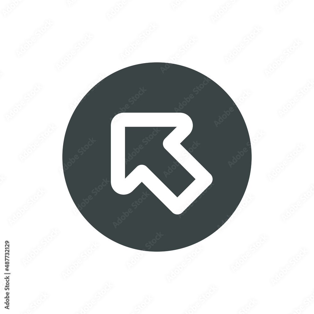 Arrow Cursor Interface Icon Illustration Arrow Cursor Interface Icon Illustration