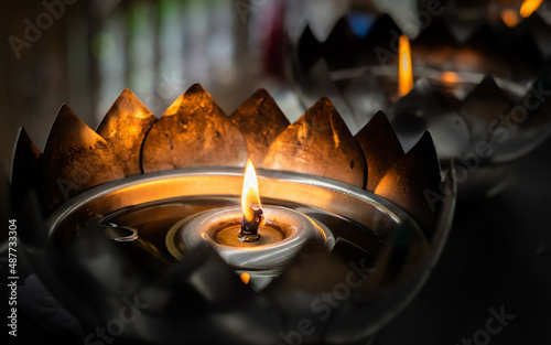 oil lamp flame photo