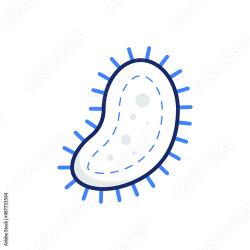 Bacteria Medical Icon Illustration
