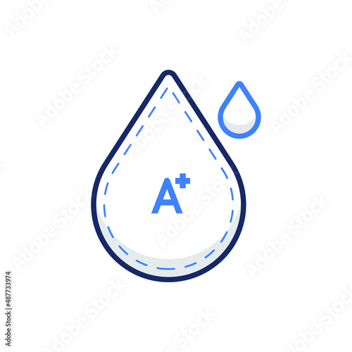 Blood Type, Medicine Icon Illustration