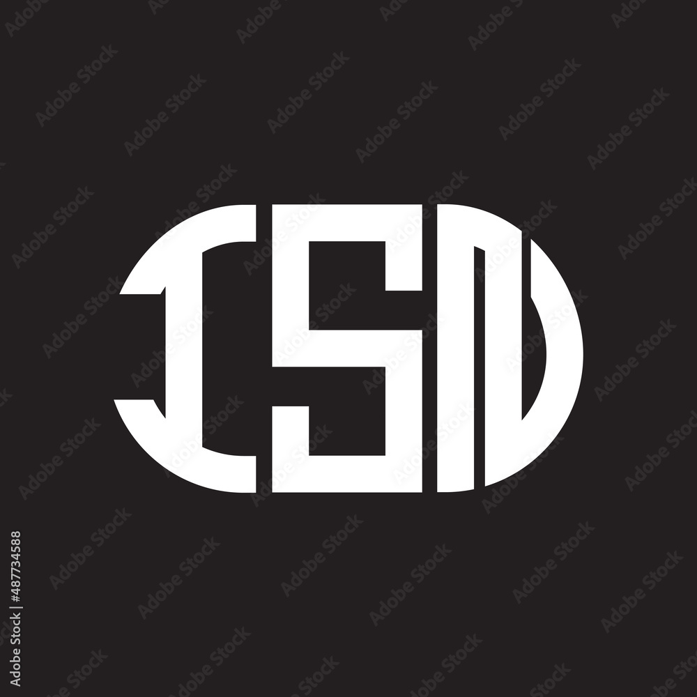 ISN letter logo design on black background. ISN creative initials letter logo concept. ISN letter design. ISN letter logo design on black background. ISN creative initials letter logo concept. ISN letter design.