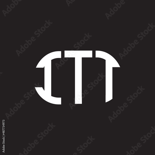 ITT letter logo design on black background. ITT creative initials letter logo concept. ITT letter design.