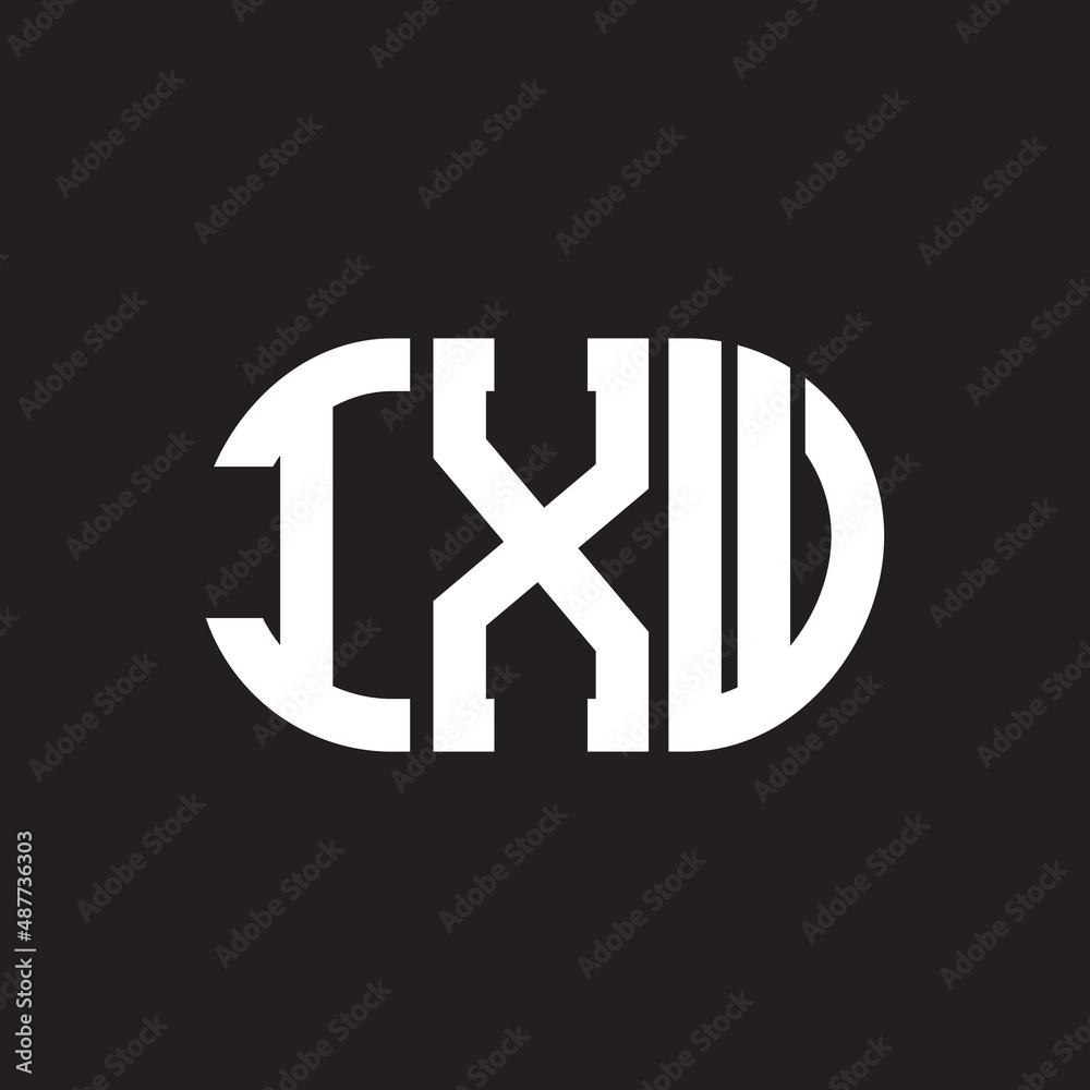 IXW letter logo design on black background. IXW creative initials letter logo concept. IXW letter design. IXW letter logo design on black background. IXW creative initials letter logo concept. IXW letter design.
