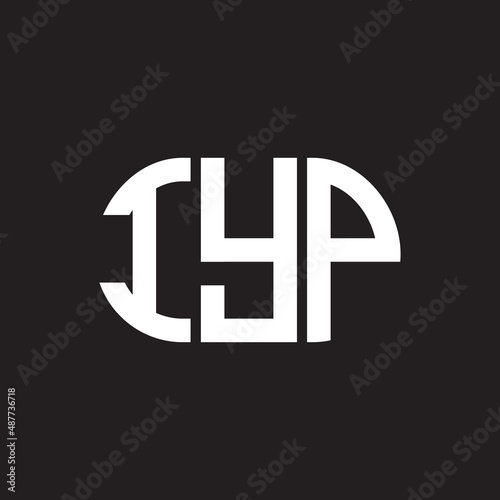 IYP letter logo design on black background. IYP creative initials letter logo concept. IYP letter design.