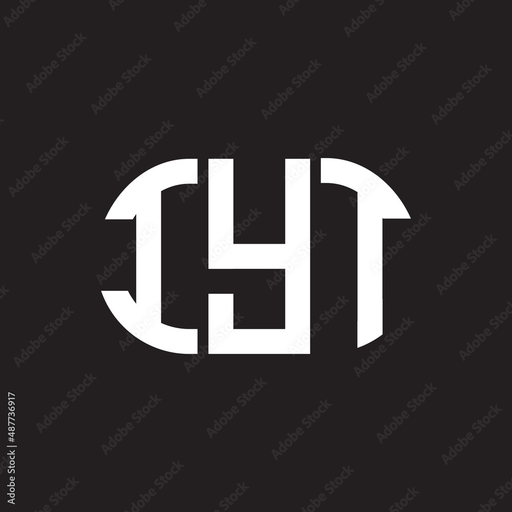 IYT letter logo design on black background. IYT creative initials letter logo concept. IYT letter design. IYT letter logo design on black background. IYT creative initials letter logo concept. IYT letter design.