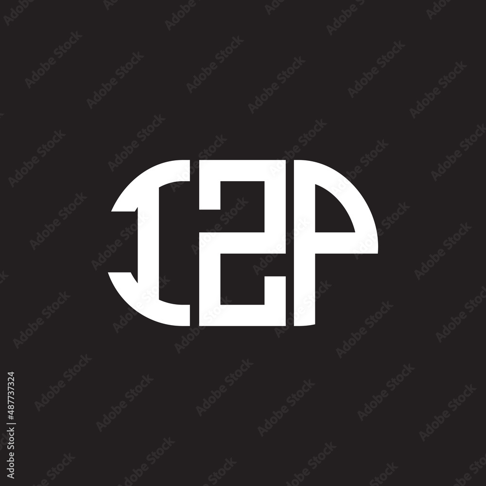IZP letter logo design on black background. IZP creative initials letter logo concept. IZP letter design. IZP letter logo design on black background. IZP creative initials letter logo concept. IZP letter design.