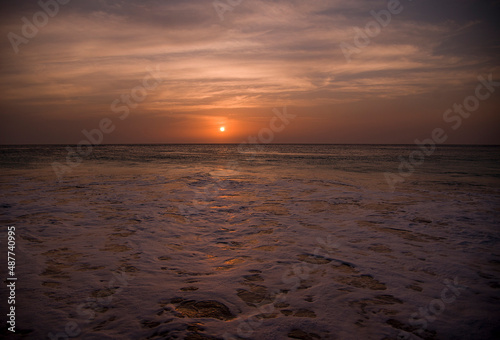 sunset at the beach