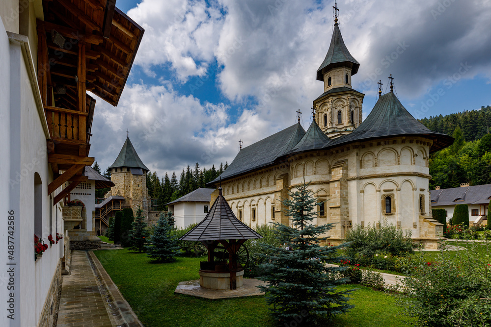 The monastery of Putna in the Bucovina of Romania The monastery of Putna in the Bucovina of Romania
