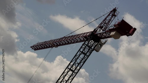 a crane on a site