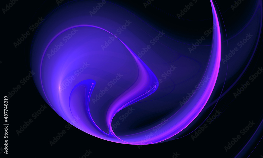 Galactic digital 3d illustration of violet purple twirl levitating in deep dark space. Laser or plasma sci fi concept. Great as cover print for electronic devices, print, background, poster. artwork. Galactic digital 3d illustration of violet purple twirl levitating in deep dark space. Laser or plasma sci fi concept. Great as cover print for electronic devices, print, background, poster. artwork.