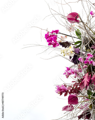 bouquet of purple flowers