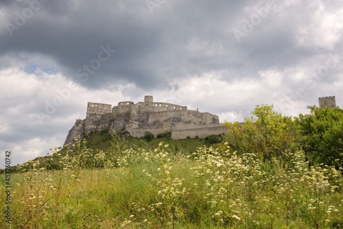 Spiš Castle on a cloudy day, Slovakia