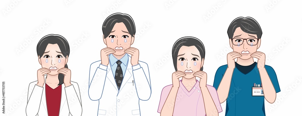 Fototapeta premium 4人の医療関係者