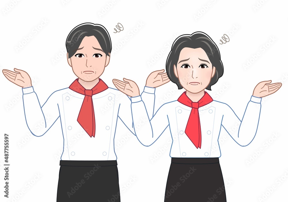 年配の男女 年配の男女