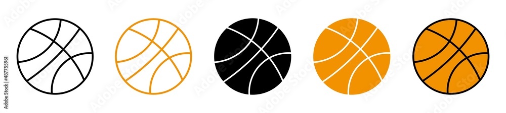 Basket Ball Set Icon